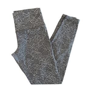 Lululemon Snakeskin Print Leggings, Black White Gray, Women's Size 6 (est)